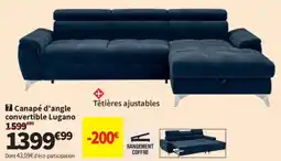 Conforama Lugano Canapé d'angle convertible offre