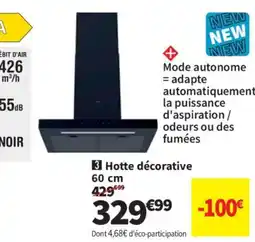 Conforama Hotte décorative offre