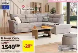 Conforama Primo Canapé d'angle convertible offre