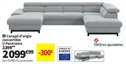 Conforama Canapé d'angle convertible offre
