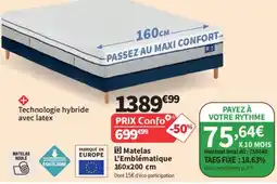 Conforama Matelas L'Emblématique offre