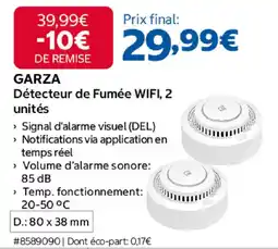 Costco GARZA Détecteur de Fumée WIFI offre