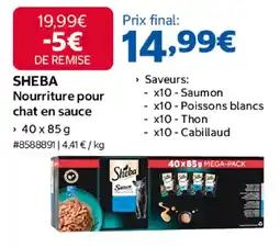 Costco SHEBA Nourriture pour chat en sauce offre