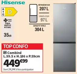 Conforama Hisense Combiné offre