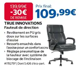 Costco TRUE INNOVATIONS Fauteuil de direction offre