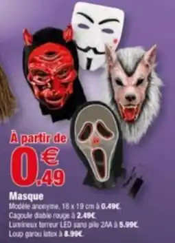 Bazarland Masque offre