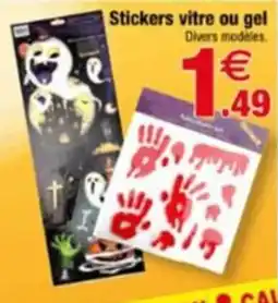 Bazarland Stickers vitre ou gel offre