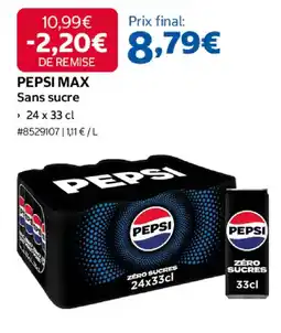 Costco PEPSI PEPSI MAX offre