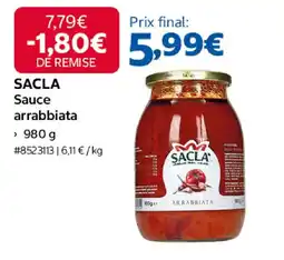 Costco SACLA Sauce arrabbiata offre
