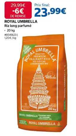 Costco ROYAL UMBRELLA Riz long parfumé offre