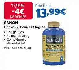 Costco SANON Cheveux, Peau et Ongles offre