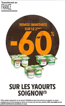 Intermarché Soignon sur les yaourts offre