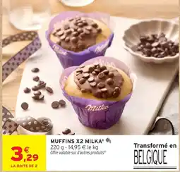 Intermarché Milka Muffins offre