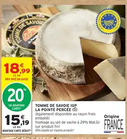 Intermarché La Pointe Percée offre