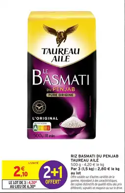 Intermarché TAUREAU AILÉ RIZ BASMATI DU PENJAB offre
