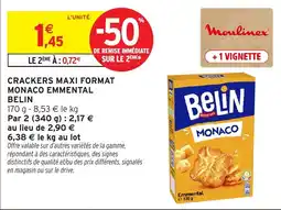 Intermarché Belin Crackers Maxi Format Monaco Emmental offre
