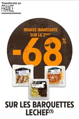 Intermarché Lechef sur les barquettes offre
