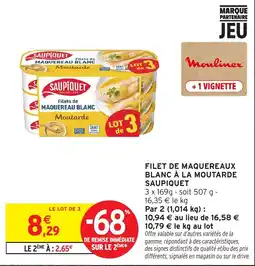 Intermarché SAUPIQUET Filet de Maquereau Blanc offre