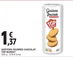 Intermarché Goûters fourrés TOP BUDGET offre