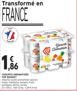 Intermarché TOP BUDGET Yaourts aromatisés offre