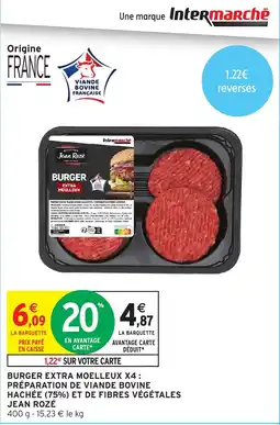 Intermarché Jean Rozé Burger Extra Moelleux offre