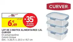 Intermarché CURVER BOITES ALIMENTAIRES offre