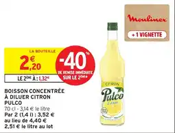 Intermarché Pulco Boisson concentrée à diluer citron offre