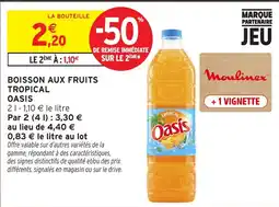 Intermarché Oasis Boisson aux fruits tropical offre