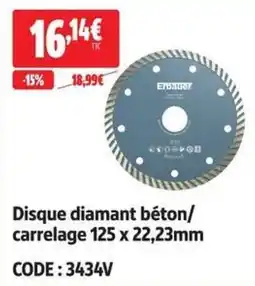 Screwfix Erbauer Disque diamant béton/carrelage offre