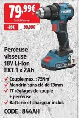 Screwfix ERBauer Perceuse visseuse offre