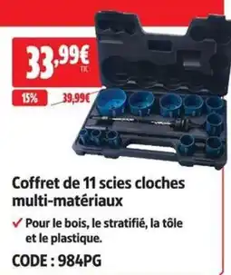Screwfix Coffret de 11 scies cloches multi-matériaux offre