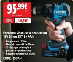 Screwfix Erbauer Perceuse visseuse à percussion offre