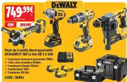 Screwfix DEWALT Pack de 4 outils électroportatifs offre