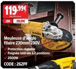 Screwfix DEWALT Meuleuse d'angle filaire offre