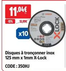Screwfix BOSCH Disques à tronçonner inox offre