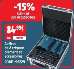 Screwfix Coffret de 8 trépans diamant et accessoires offre