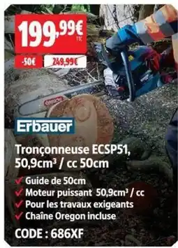 Screwfix Erbauer Tronçonneuse ECSP51 offre