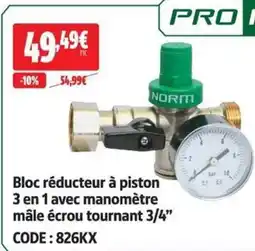 Screwfix NORMI Bloc réducteur à piston offre