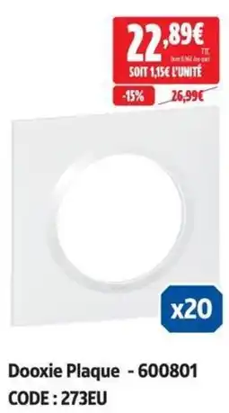 Screwfix Dooxie Plaque offre