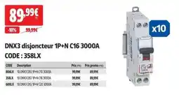 Screwfix DNX3 disjoncteur 1P+N C16 3000A offre