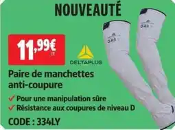 Screwfix DELTA PLUS Paire de manchettes anti-coupure offre