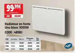 Screwfix Uno Radiateur en fonte offre