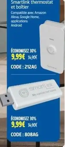 Screwfix Smartlink thermostat et boîtier offre