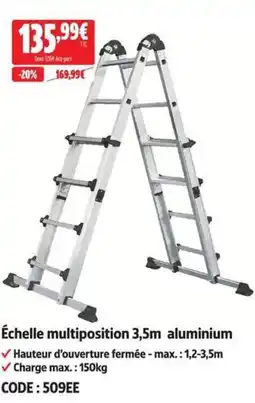Screwfix Échelle multiposition 3,5m aluminium offre