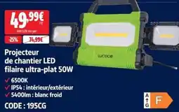 Screwfix Luceco Projecteur de chantier LED offre
