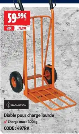 Screwfix MAGNUSSON Diable pour charge lourde offre