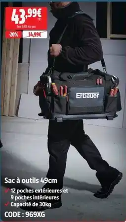 Screwfix Erbauer Sac à outils 49cm offre