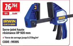 Screwfix IRWIN Serre-joint haute résistance XP 920 mm offre