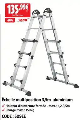 Screwfix Échelle multiposition 3,5m aluminium offre