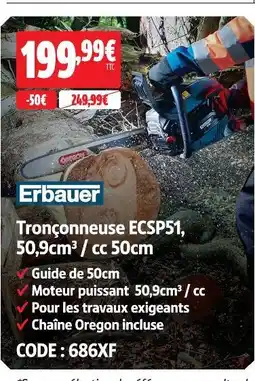 Screwfix Erbauer tronçonneuse ecsp51 offre
